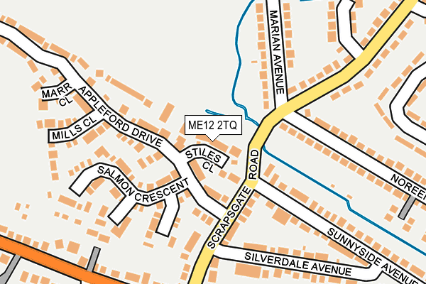 ME12 2TQ map - OS OpenMap – Local (Ordnance Survey)