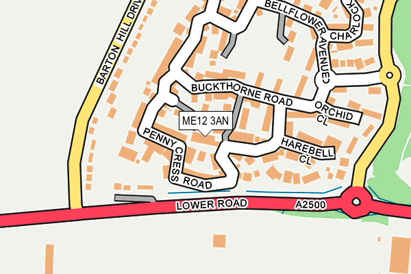 ME12 3AN map - OS OpenMap – Local (Ordnance Survey)