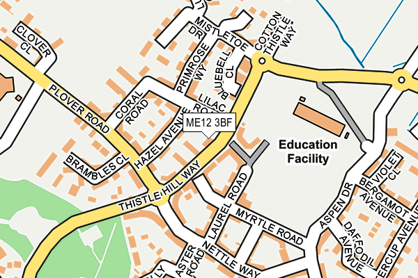 ME12 3BF map - OS OpenMap – Local (Ordnance Survey)