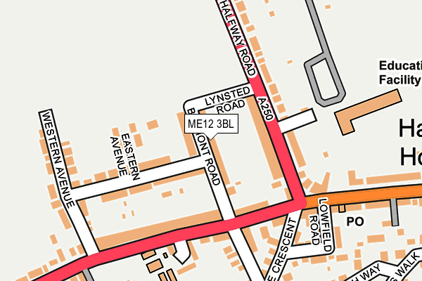 ME12 3BL map - OS OpenMap – Local (Ordnance Survey)