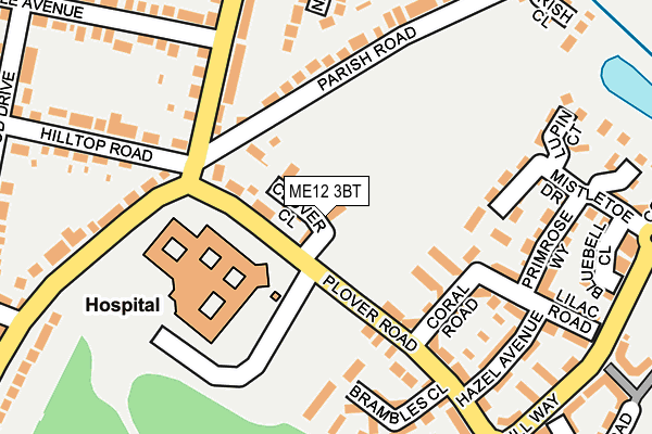 ME12 3BT map - OS OpenMap – Local (Ordnance Survey)