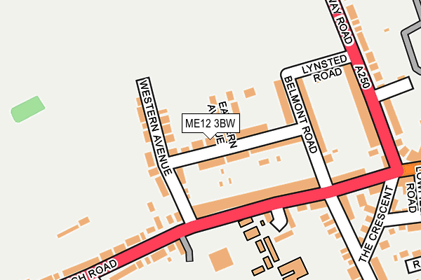 ME12 3BW map - OS OpenMap – Local (Ordnance Survey)