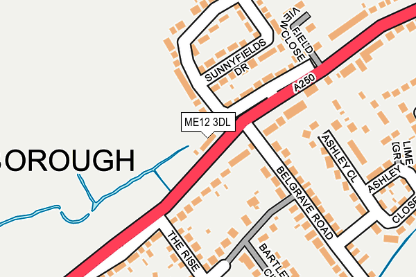 ME12 3DL map - OS OpenMap – Local (Ordnance Survey)