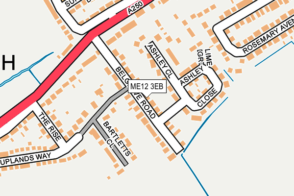ME12 3EB map - OS OpenMap – Local (Ordnance Survey)