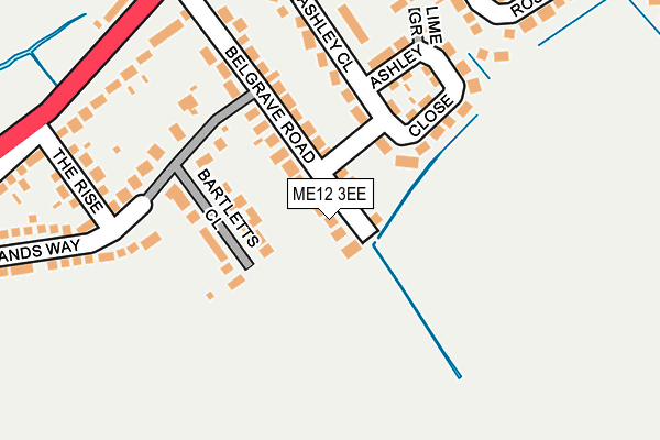 ME12 3EE map - OS OpenMap – Local (Ordnance Survey)