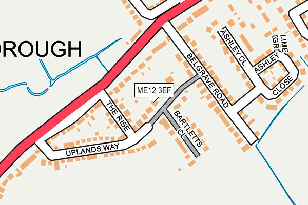 ME12 3EF map - OS OpenMap – Local (Ordnance Survey)