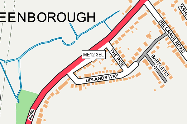 ME12 3EL map - OS OpenMap – Local (Ordnance Survey)