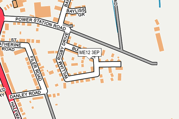 ME12 3EP map - OS OpenMap – Local (Ordnance Survey)