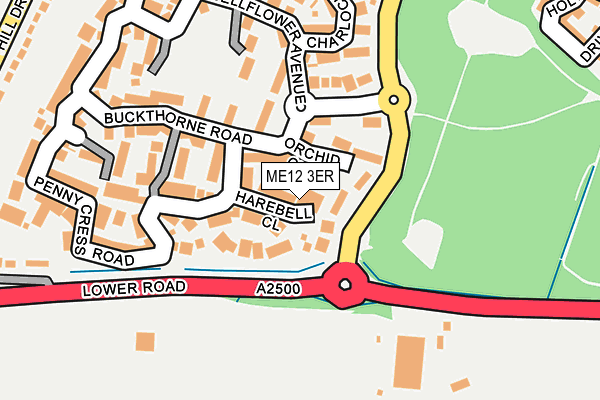 ME12 3ER map - OS OpenMap – Local (Ordnance Survey)