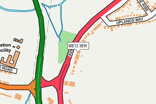 ME12 3EW map - OS OpenMap – Local (Ordnance Survey)