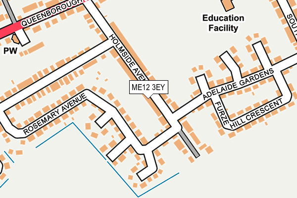 Map of NOT THE NATIONAL CURRICULUM LTD at local scale