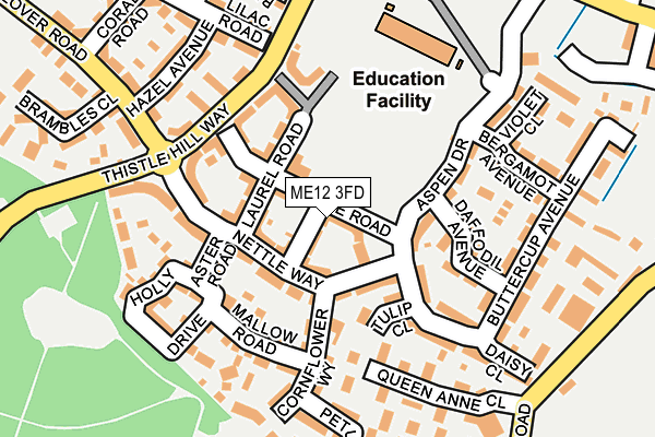 ME12 3FD map - OS OpenMap – Local (Ordnance Survey)