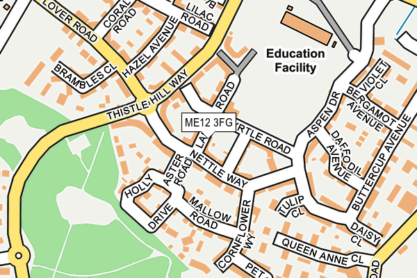 ME12 3FG map - OS OpenMap – Local (Ordnance Survey)