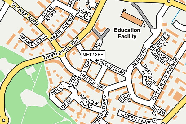 ME12 3FH map - OS OpenMap – Local (Ordnance Survey)