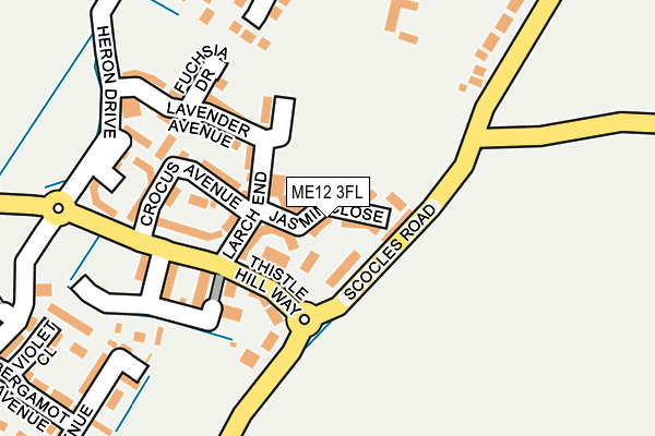 ME12 3FL map - OS OpenMap – Local (Ordnance Survey)