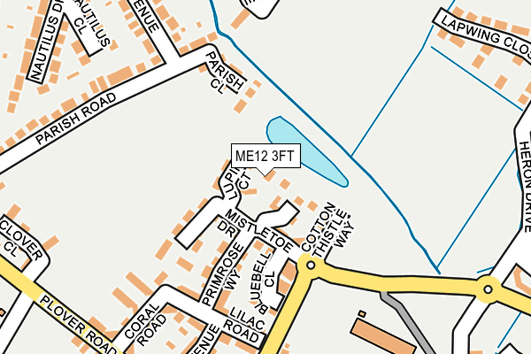 ME12 3FT map - OS OpenMap – Local (Ordnance Survey)