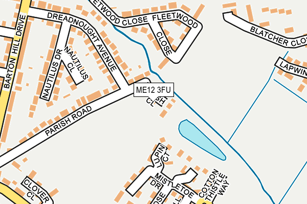 ME12 3FU map - OS OpenMap – Local (Ordnance Survey)