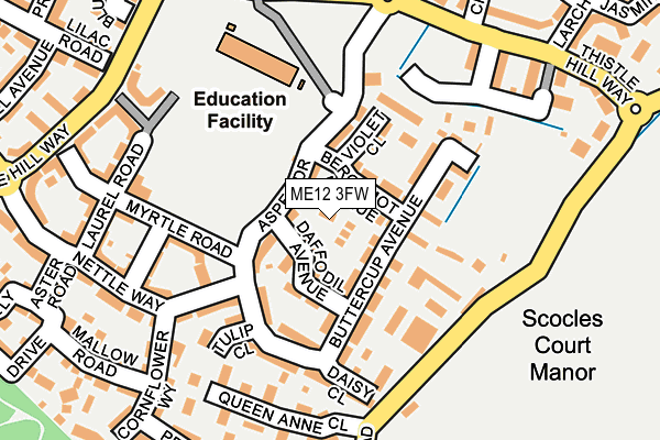 ME12 3FW map - OS OpenMap – Local (Ordnance Survey)