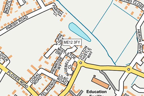 ME12 3FY map - OS OpenMap – Local (Ordnance Survey)