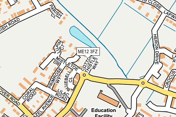 ME12 3FZ map - OS OpenMap – Local (Ordnance Survey)