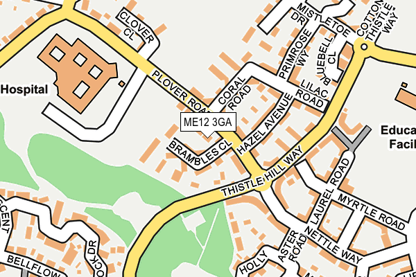 ME12 3GA map - OS OpenMap – Local (Ordnance Survey)