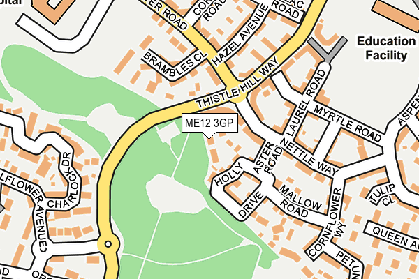 ME12 3GP map - OS OpenMap – Local (Ordnance Survey)