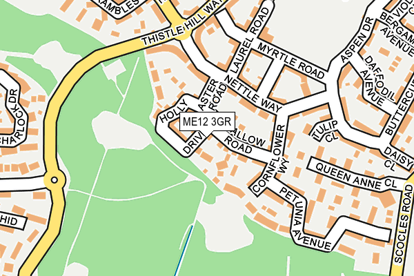 ME12 3GR map - OS OpenMap – Local (Ordnance Survey)