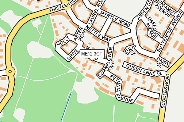 ME12 3GT map - OS OpenMap – Local (Ordnance Survey)