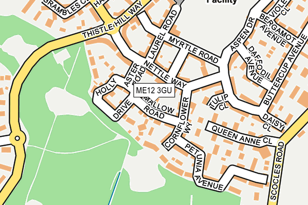 ME12 3GU map - OS OpenMap – Local (Ordnance Survey)