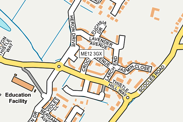 ME12 3GX map - OS OpenMap – Local (Ordnance Survey)