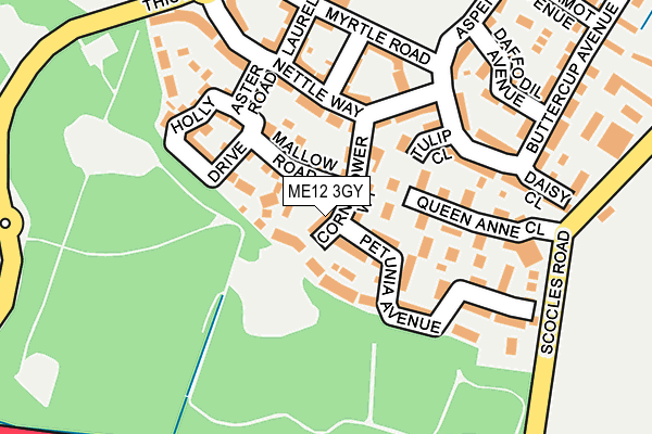 ME12 3GY map - OS OpenMap – Local (Ordnance Survey)