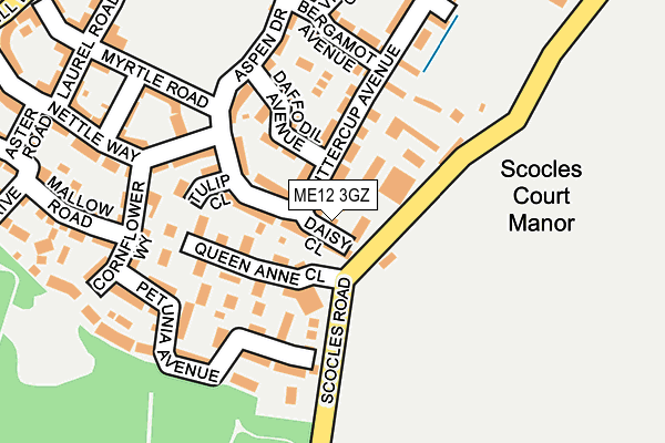 ME12 3GZ map - OS OpenMap – Local (Ordnance Survey)