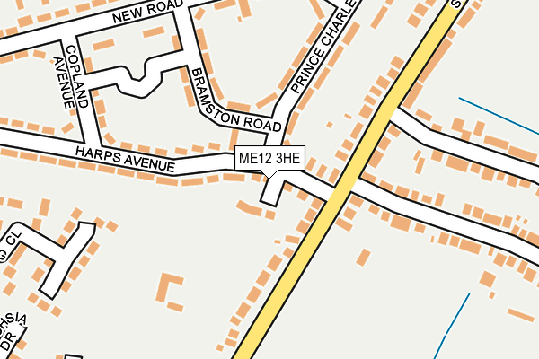 ME12 3HE map - OS OpenMap – Local (Ordnance Survey)