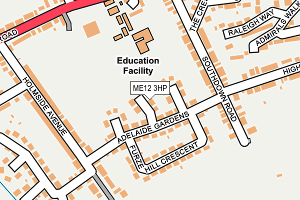 ME12 3HP map - OS OpenMap – Local (Ordnance Survey)