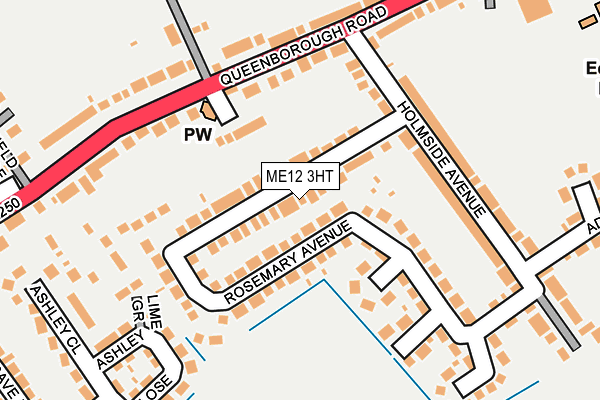 ME12 3HT map - OS OpenMap – Local (Ordnance Survey)