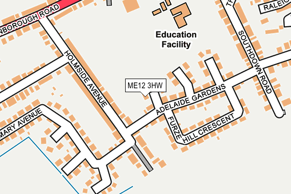 ME12 3HW map - OS OpenMap – Local (Ordnance Survey)