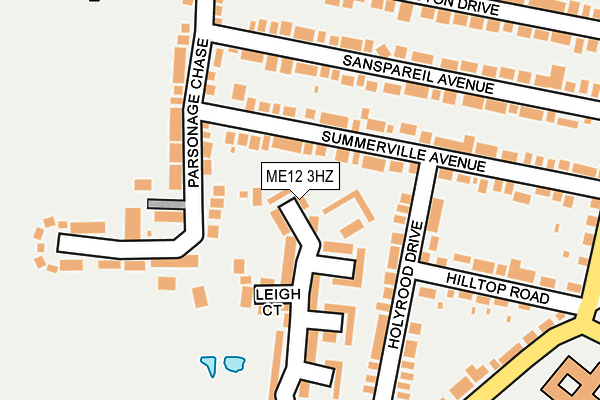ME12 3HZ map - OS OpenMap – Local (Ordnance Survey)