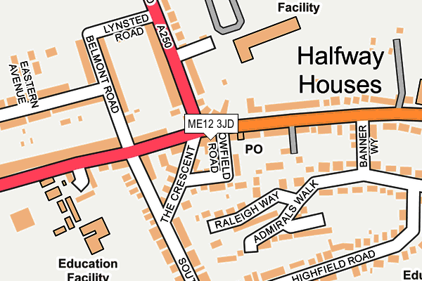 Map of HURST MANAGEMENT (SHEPPEY) LIMITED at local scale