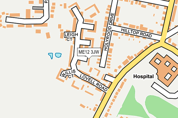 ME12 3JW map - OS OpenMap – Local (Ordnance Survey)