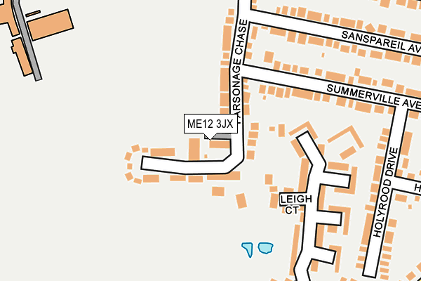 ME12 3JX map - OS OpenMap – Local (Ordnance Survey)