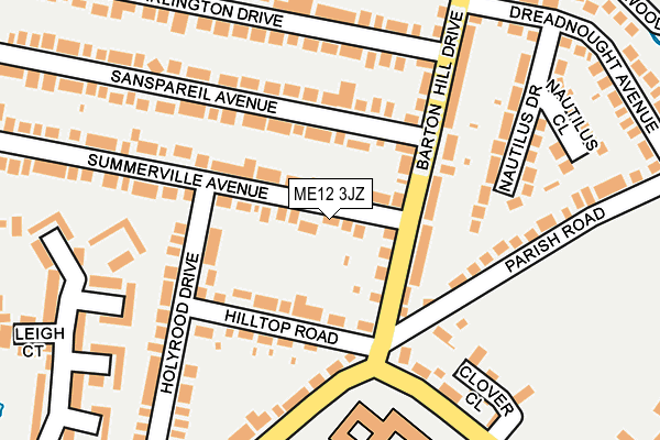 ME12 3JZ map - OS OpenMap – Local (Ordnance Survey)