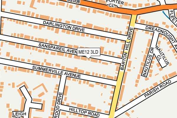ME12 3LD map - OS OpenMap – Local (Ordnance Survey)