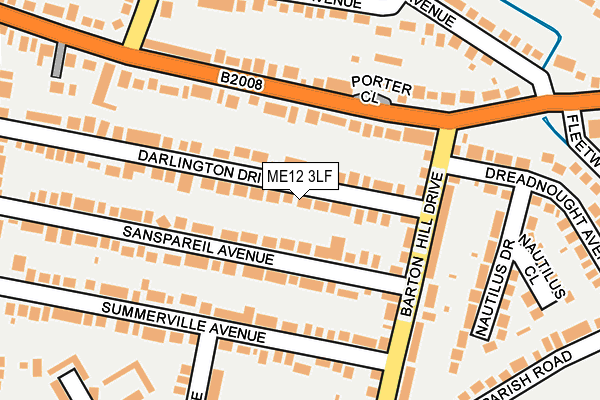 ME12 3LF map - OS OpenMap – Local (Ordnance Survey)