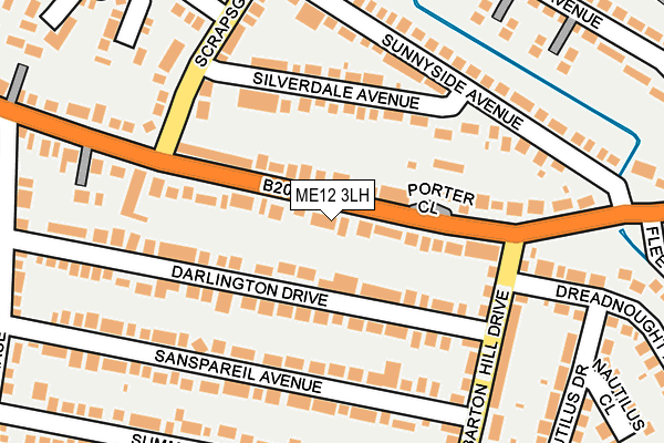 ME12 3LH map - OS OpenMap – Local (Ordnance Survey)