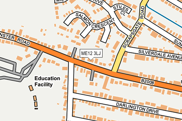 ME12 3LJ map - OS OpenMap – Local (Ordnance Survey)