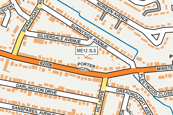 ME12 3LS map - OS OpenMap – Local (Ordnance Survey)