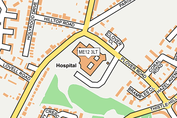 ME12 3LT map - OS OpenMap – Local (Ordnance Survey)