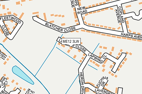 ME12 3LW map - OS OpenMap – Local (Ordnance Survey)