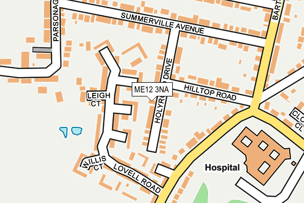ME12 3NA map - OS OpenMap – Local (Ordnance Survey)