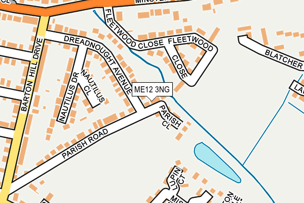 ME12 3NG map - OS OpenMap – Local (Ordnance Survey)